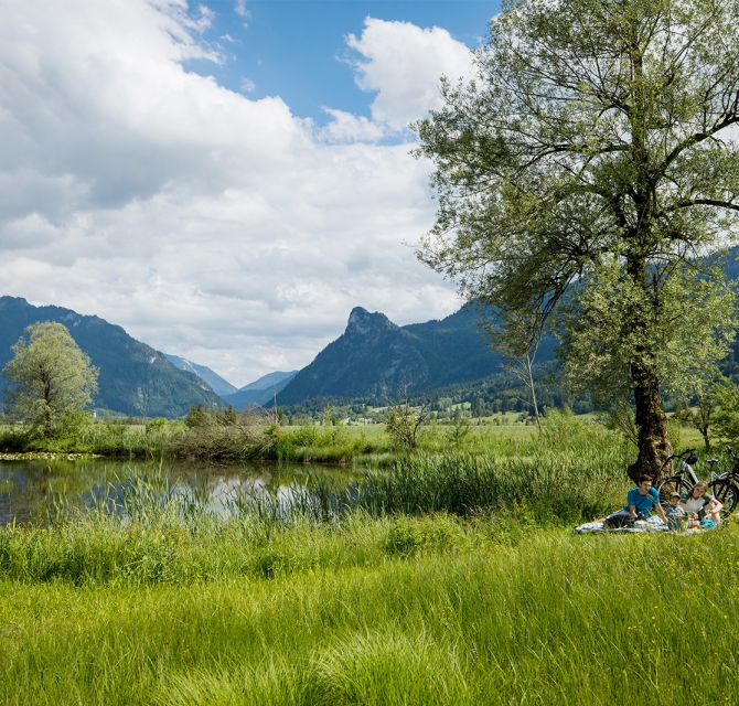Radlpause in den Ammergauer Alpen